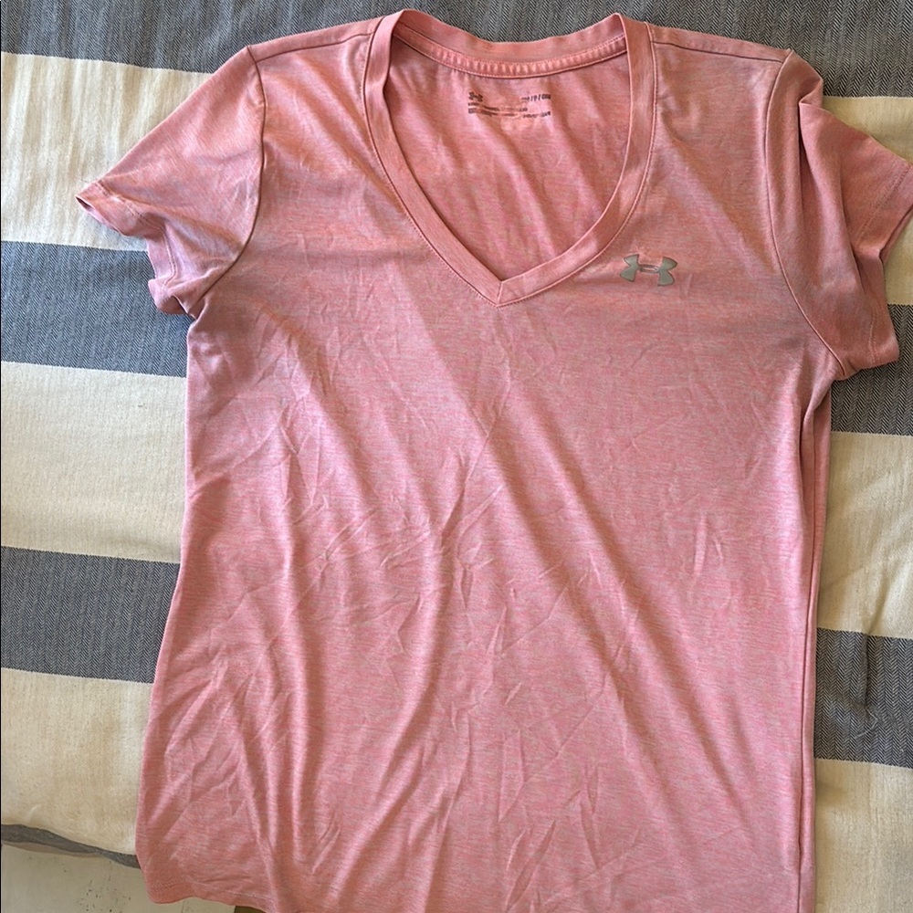 Under Armour Pink Fitted Short Sleeve Tee